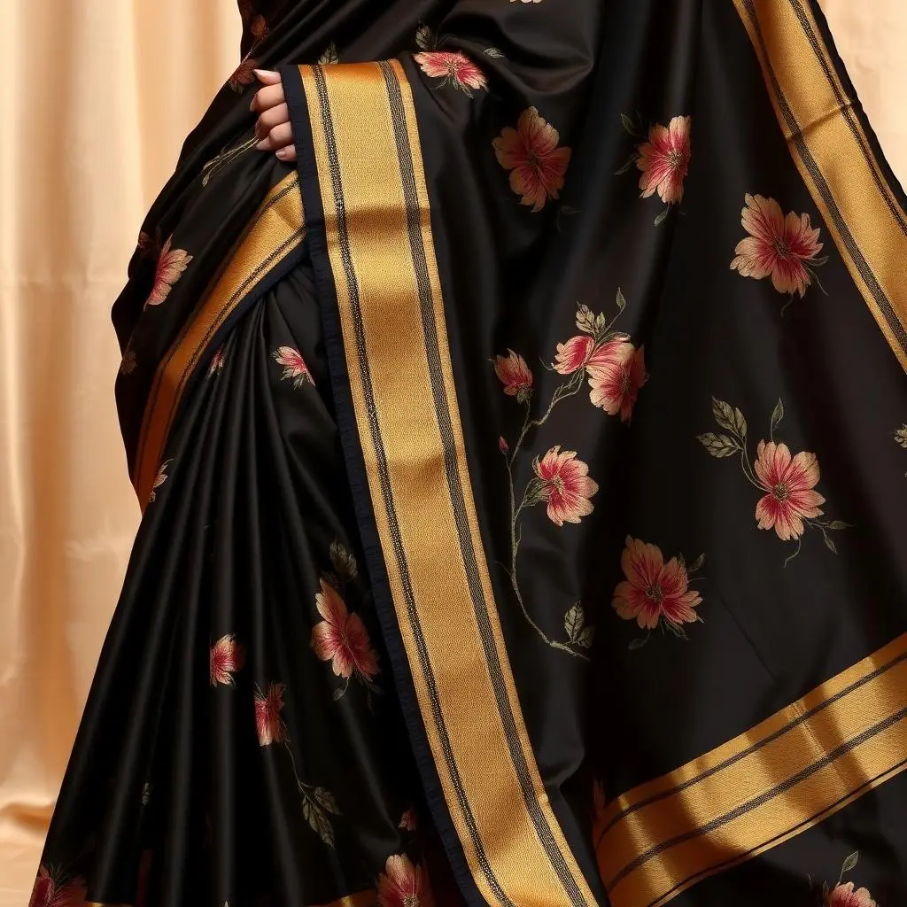 Floral Printed Cotton Silk Sarees