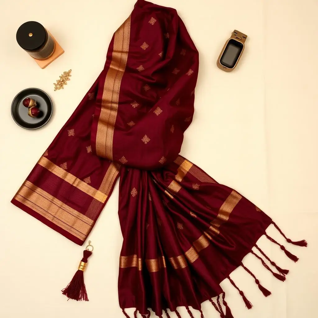 Soft Linen Cotton Zari Butta Sarees