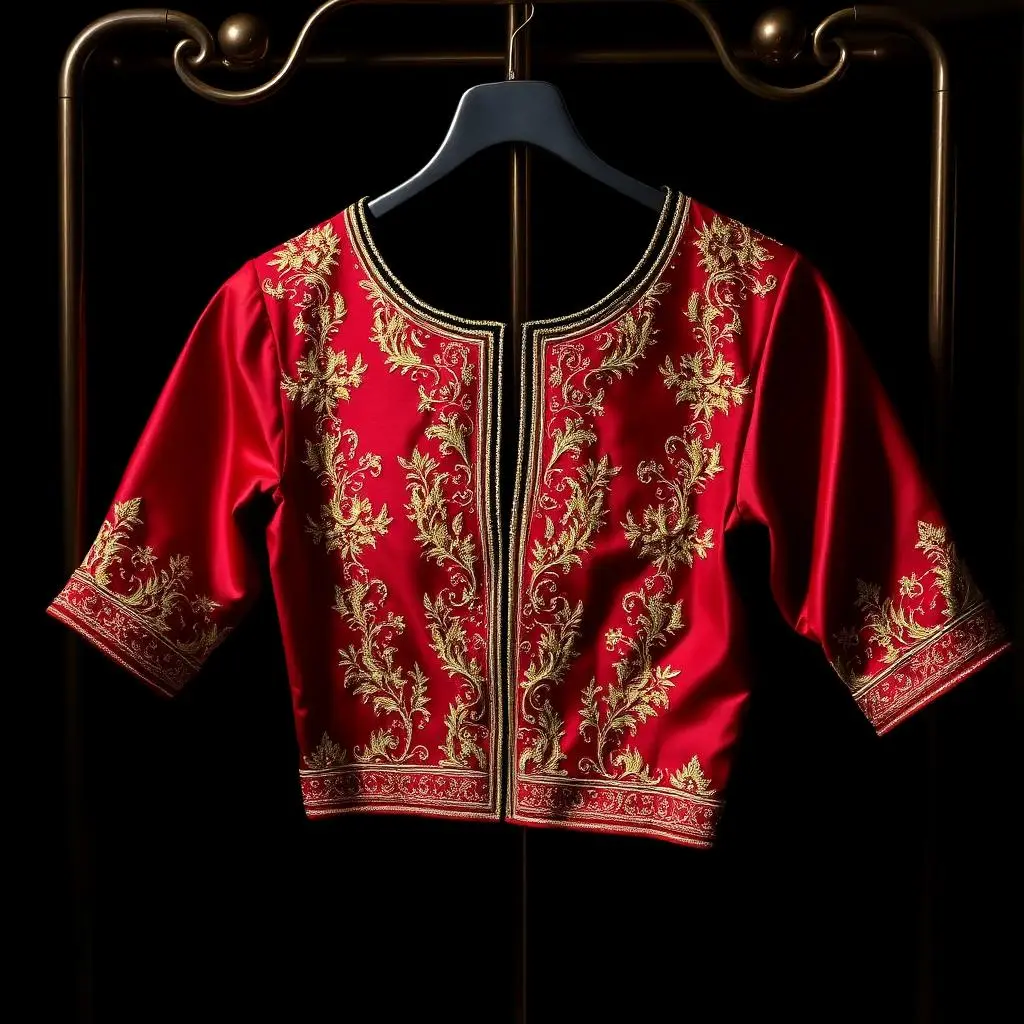 Bridal blouse with hand embroidery — Nakshathra Boutique Hyderabad